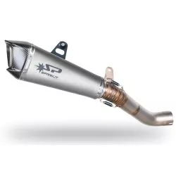 Silencieux racing Spark KONIX Titane avec raccord Titane - Aprilia RSV4 1000 RR/RF et Tuono V4 RR / Factory 2017-2020
