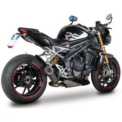 Silencieux racing Spark GRID-O Titane avec raccord Titane - Triumph 1200 Speed Triple 2021 et +