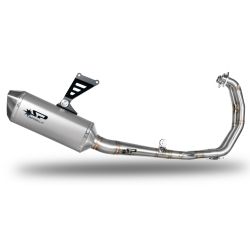 Ligne racing complète racing Spark, collecteur acier + silencieux Force titane - Yamaha YZF R3 2015-2023