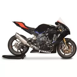 Demi-ligne racing Spark, raccord titane, silencieux FORCE EVO titane version longue - Yamaha YZF-R1 2015 et +