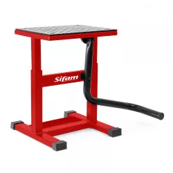 Sifam - Lève Moto Cross Rouge Hauteur de 30cm à 39cm Plateau 29cm x