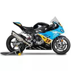 Ligne complète racing Spark, silencieux FORCE Evo titane long + collecteur inox - BMW S1000RR 2019 et +