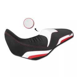 Selle confort Isotta couleur NOIR BLANC ROUGE pour Honda CB500X et NX500