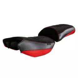 Selle confort Isotta couleur NOIR ROUGE pour Benelli TRK 502 2017-2023