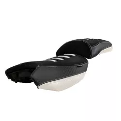 Selle confort Isotta couleur NOIR BLANC pour Benelli TRK 502 2017-2023