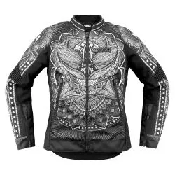 Blouson moto femme ICON Overlord3 Noble