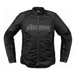 Blouson moto femme ICON Overlord3 noir
