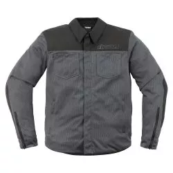 Blouson moto ICON Upstate Mesh CE Gris