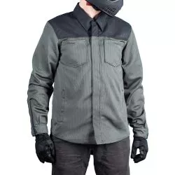 Blouson moto ICON Upstate Mesh CE Gris