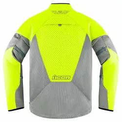 Blouson moto ICON Mesh AF Jaune haute visibilité