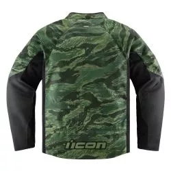 Blouson moto ICON Hooligan CE Tigersblood Vert