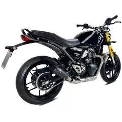 Echappement silencieux IXRACE MK2 BLACK inox noir homologué - Triumph Speed 400 et Scrambler 400 2024 et +