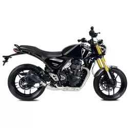 Echappement silencieux IXRACE MK2 BLACK inox noir homologué - Triumph Speed 400 et Scrambler 400 2024 et +