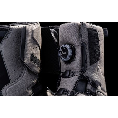 Bottes moto Homme ICON Alcan WP CE Gris