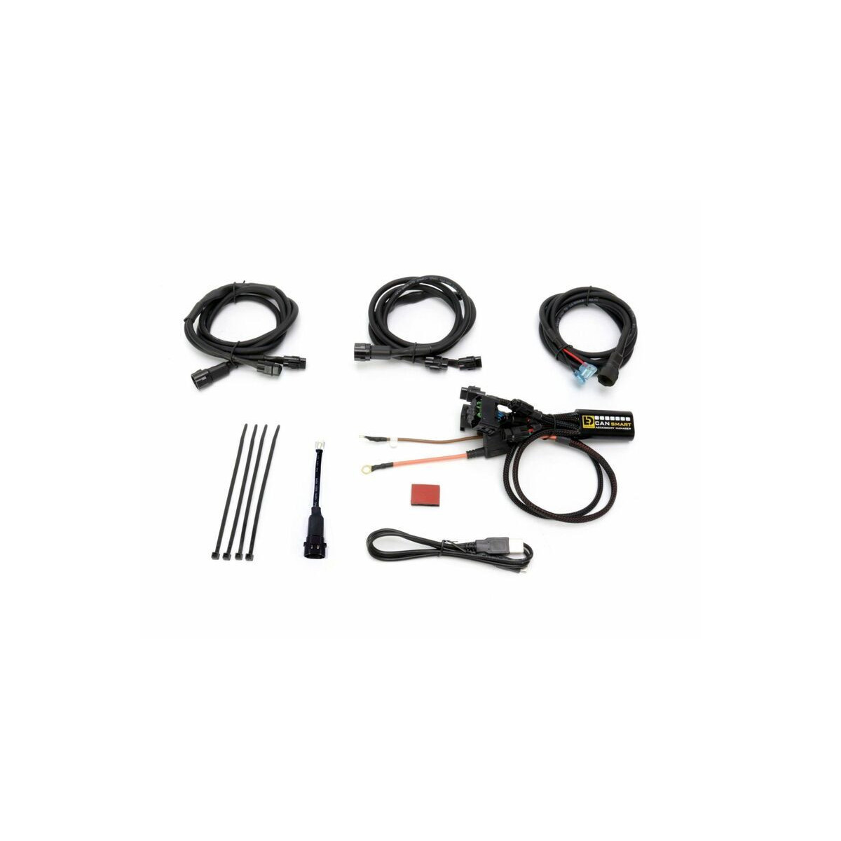 Set Pare-carter + Feux Additionnels Pour BMW F 650 GS (2000-2007) - Noir - Neuf