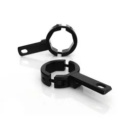 Support pour feux additionnels DENALI ou autre sur tubes de fourche Ø39-49mm noir