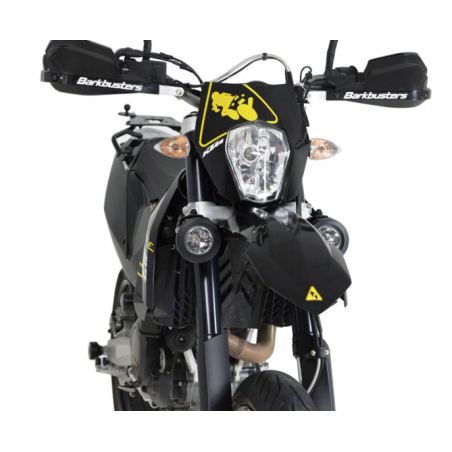 Support pour feux additionnels DENALI ou autre sur tubes de fourche inversée Ø50-60mm noir