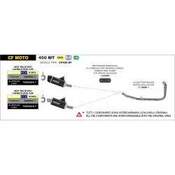 Silencieux INDY RACE EVO ARROW 72655PK Titane CF Moto 450 MT 2024