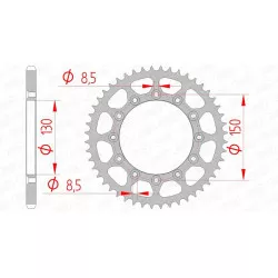 Couronne AFAM acier standard 12323 - 520