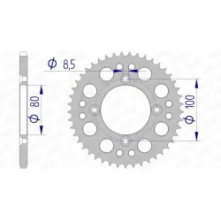 Couronne AFAM aluminium Ultra-Light 11101 - 420