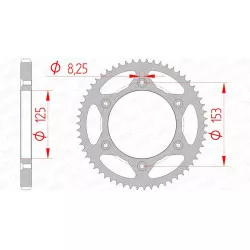 Couronne AFAM acier standard 10228 - 428
