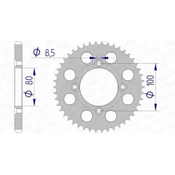 Couronne AFAM aluminium Ultra-Light 11110 - 428