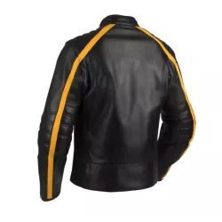 Blouson moto cuir SEGURA FORMULA noir jaune