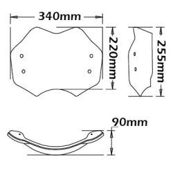 Pare-brise bas Isotta BMW R 1200 NineT 2015-2020