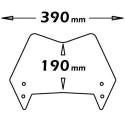 Pare-brise bas Isotta KTM SM et SMR 950 2006-2008