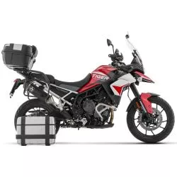 Silencieux VELOCE ARROW 72505VAN Aluminium "Dark" pour valises latérales sur Triumph Tiger 850 et 900 2020-2023