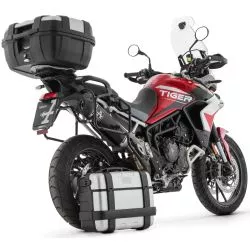 Silencieux racing VELOCE ARROW 72005VAN Aluminium "Dark" pour valises latérales Triumph Tiger 850 et 900 2020-2023