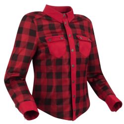 Blouson moto Femme SEGURA LADY JOVAN noir rouge