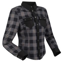 Blouson moto Femme SEGURA LADY JOVAN noir gris
