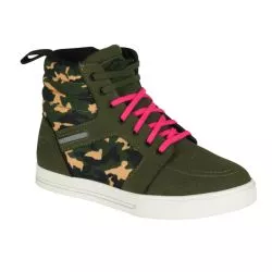 Baskets moto femme SEGURA LADY SANTANA kaki camo