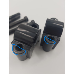 Rehausseur de guidon diamètre 28mm et hauteur 30mm Noir BMW R1200GS 2004-2007