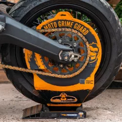 Protection de jante Tru-Tension Grime guard : graisser votre chaine sans en mettre partout !