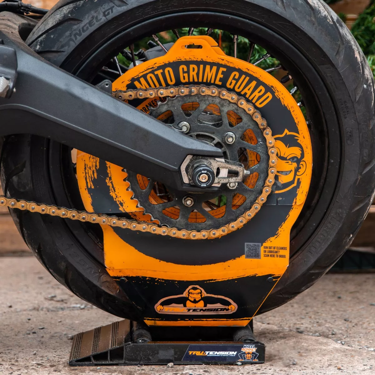 Kit De Graissage De Chaîne Moto Avec Protection Anti-éclaboussures - Pour Un Entretien Propre Et Précis