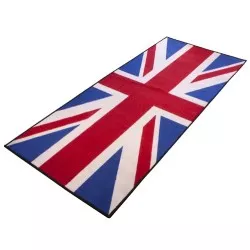 Tapis Moto UNION JACK pour garage, atelier, paddock ou showroom