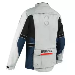 Veste moto BERING SIBERIA Gris Bleu Rouge