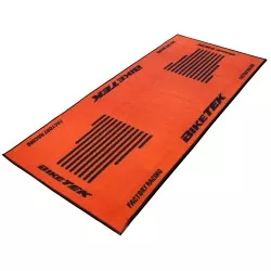 Tapis Moto Orange / Noir pour garage, atelier, paddock ou showroom