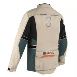 Veste moto BERING SIBERIA Beige Gris Orange