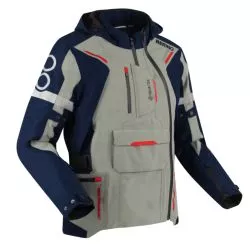 Veste moto BERING AUSTRAL GORE-TEX Marine Gris Rouge