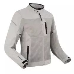 Blouson moto BERING OZONE Argent