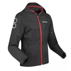 Blouson moto BERING PROFIL Noir Rouge