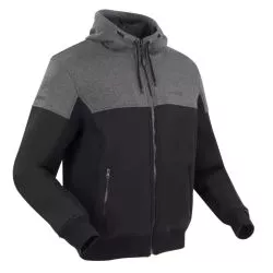 Blouson moto BERING HOODIZ VENTED Gris Noir