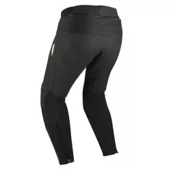 Pantalon moto cuir BERING SNAP Noir Blanc