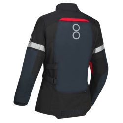 Veste moto femme Bering LADY HALIFAX - EN 17353 Noir Rouge