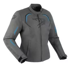 Blouson moto femme Bering LADY DUNDY Gris Bleu