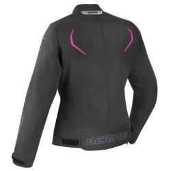 Blouson moto femme Bering LADY DUNDY Noir Fuchsia