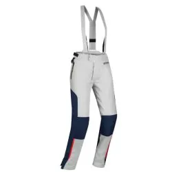 Pantalon moto femme BERING LADY SIBERIA Gris Bleu Rouge